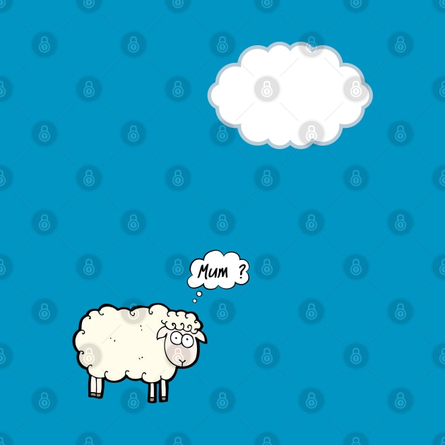 Sheep mistook the cloud for the mother by DuViC