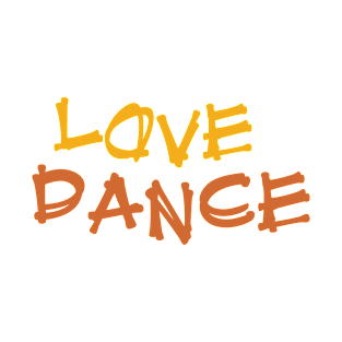 Love Dance Orange Brown by PK.digart T-Shirt