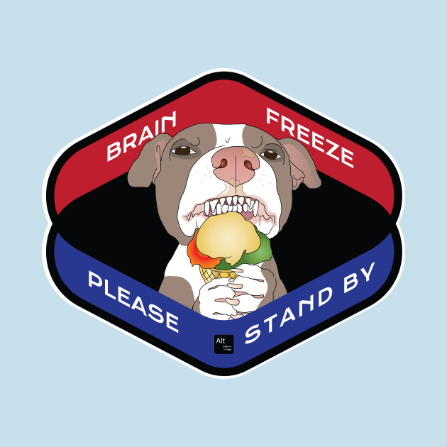 Discover Brain Freeze Pittie - Pitbull Lover - T-Shirt
