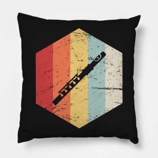 Retro Flute Icon Pillow