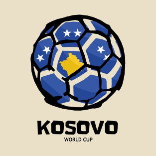 Kosovo Football Country Flag T-Shirt