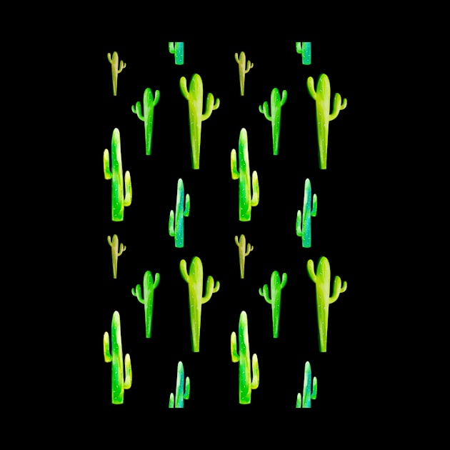 Cactus Pattern by Kelly Louise Art