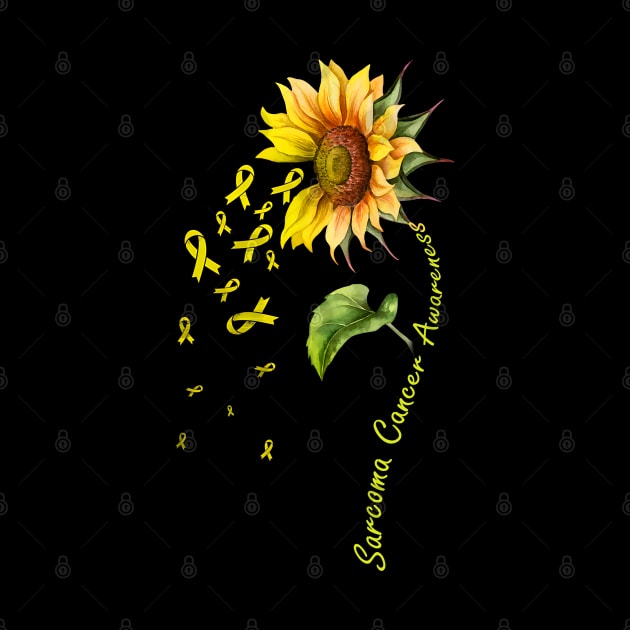 Sarcoma Cancer Awareness Sunflower by JazlynShyann