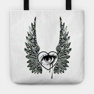 Eye makes your heart enter into a love affair with the approaching Valentine's Day T-Shirt Stickers Tote