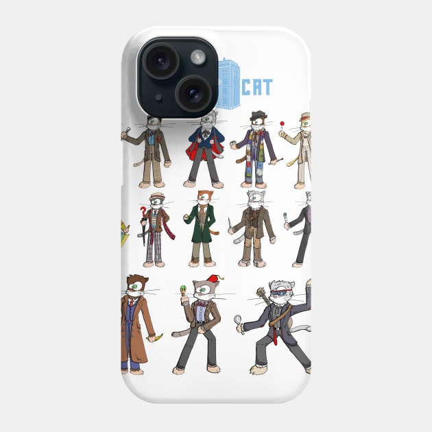 13 Doctor cat Phone Case by Catartyk