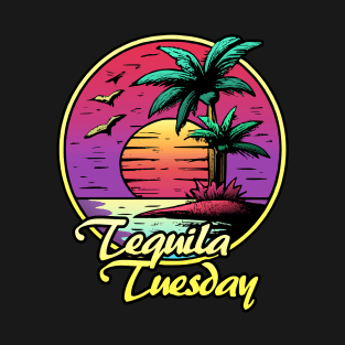 Tequila Tuesday summer sunset Sun T-Shirt
