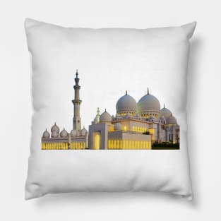 Aesthetic Mosque Islamic Artwork Pillow