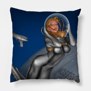 Atompunk Alien Pillow