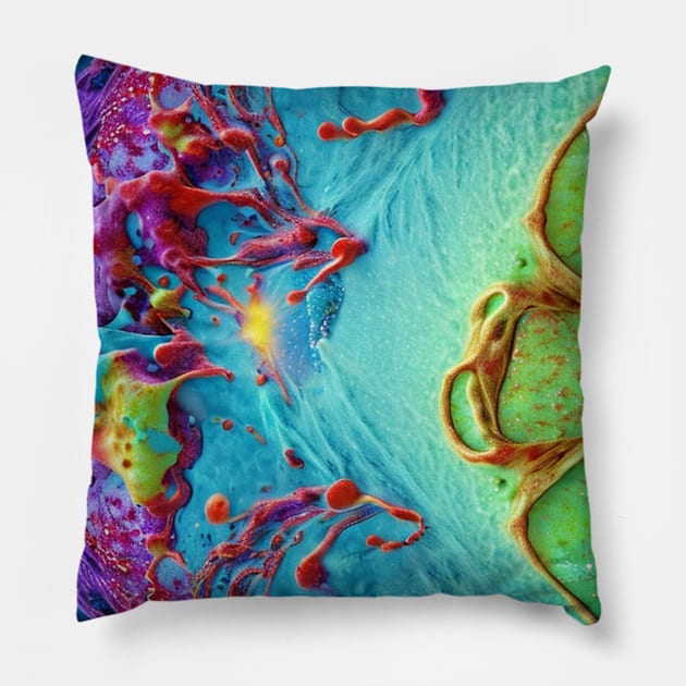 Ice Cream Nebula Pillow by Brian Free Artwork