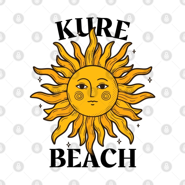 Kure Beach, North Carolina Vintage Sunshine by Contentarama