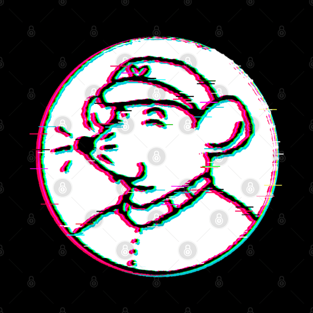 Mouse Zedong (Glitched Version) by Rad Rat Studios