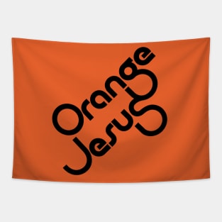 Orange Jesus Tapestry