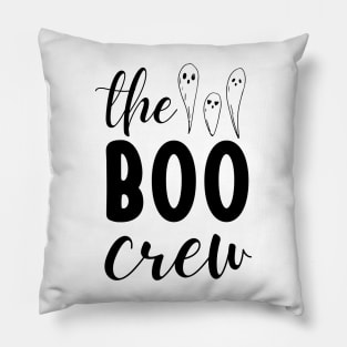 The Boo Crew Funny Halloween Graphic Design Cute Ghosts Pillow