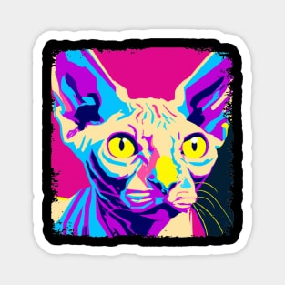 Sphynx Pop Art - Cat Lover Gift Magnet