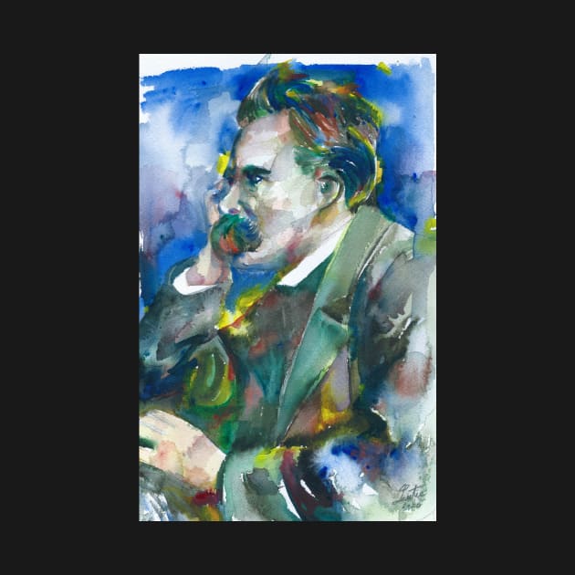 FRIEDRICH NIETZSCHE watercolor portrait.4 by lautir