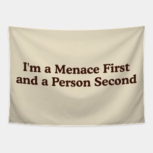 Menace First Person Second Unisex Sweatshirt or Tapestry