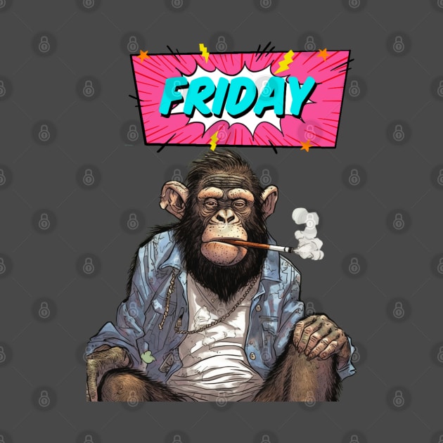 Stoned Monkey Friday Monkey Thoughts by FrogandFog