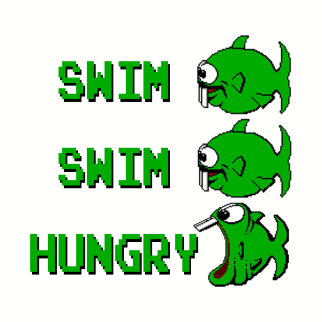 Swim Swim Hungry Dope Fish by NutsnGum