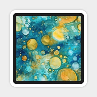 Abstract oil and water mix background Magnet