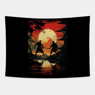 Samurai Garden Tapestry