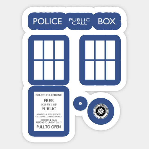 Dr Who Tardis Tardis Sticker Teepublic