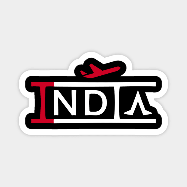 INDIA Aviation Phonetic Alphabet Pilot Airplane Magnet by For HerHim