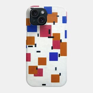 Abstract geometric piece of art by Piet Mondrian Phone Case