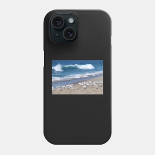 Pacific Ocean and Sanderlings Phone Case