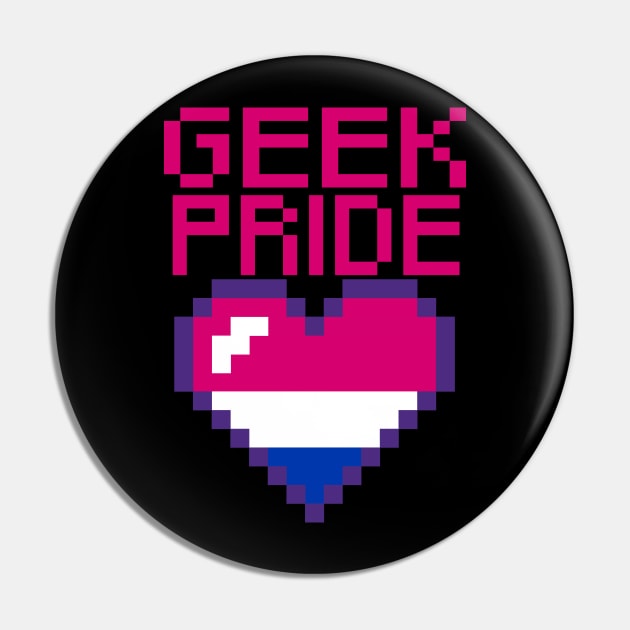 Geek Pride - BiSexual Pride Pin by stateements