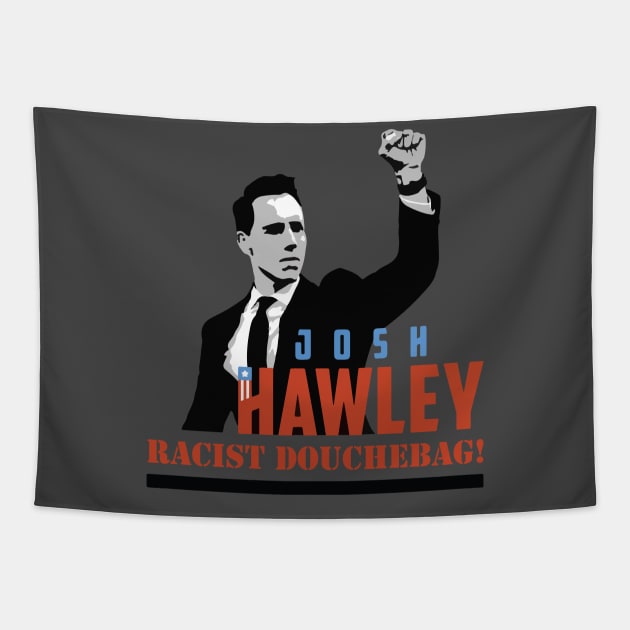 Josh Hawley is a Racist! Tapestry by SlowOctopus