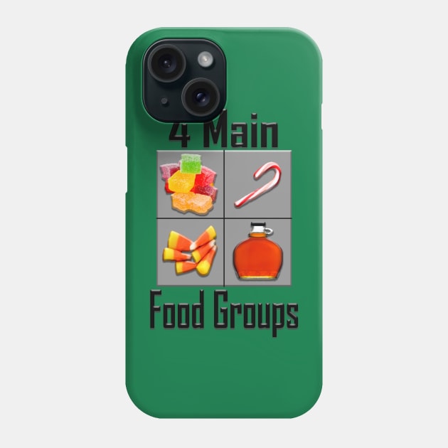 4 Main Food Groups - Elf Buddy Christmas Movie Phone Case by joshp214