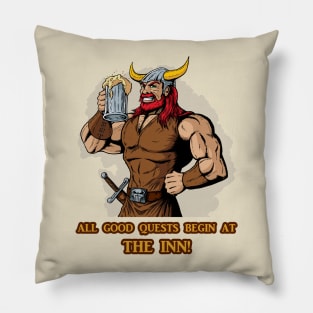 All Good Quests Begin At The Inn Pillow