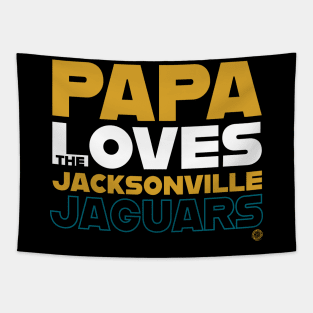 Papa Loves the Jacksonville Jaguars Tapestry