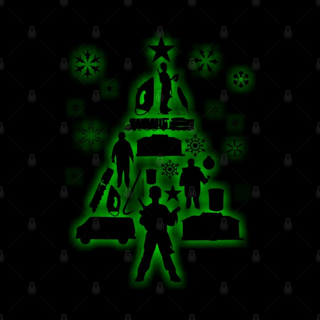 Home Alone Christmas Tree Silhouette by joeysartworld