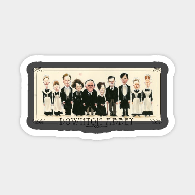 Downton Abbey Cartoon Magnet by Julepe