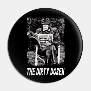 Classic War Cinema Dirty Movie Poster Shirt Pin