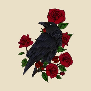 Raven and roses T-Shirt