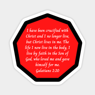 Bible Verse Galatians 2:20 Magnet