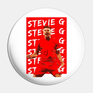 Steven Gerrard Illustration Pin