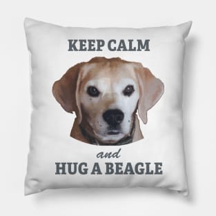 KEEP CALM and HUG A BEAGLE Pillow