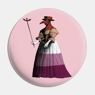 Lesbian lady plague doctor (antique) Pin