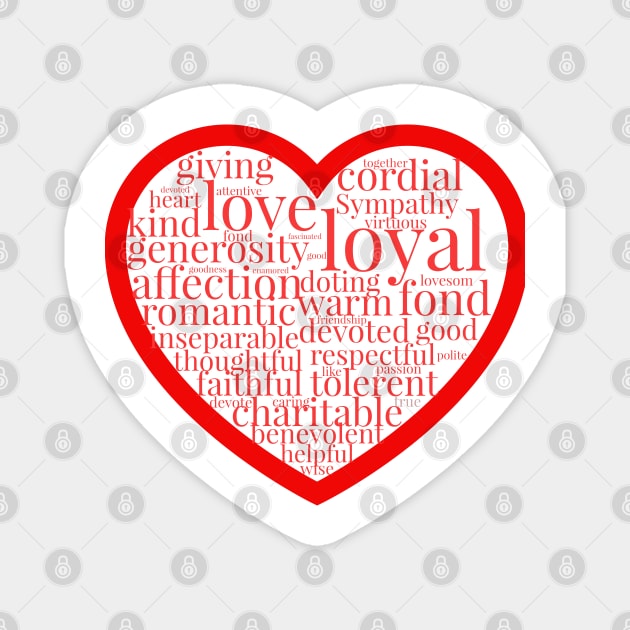 I heart words Magnet by EMP