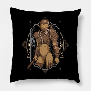 Steampunk elf comic strip Pillow