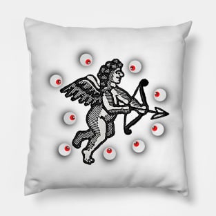 Cupid Boy angel pushing the terrestrial globe Pillow