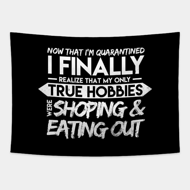 Funny Humor Quarantine Quotes Tapestry by KATTTYKATTT