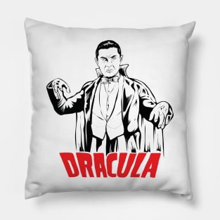 Retro Vintage Dracula (1931) Pillow