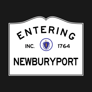 Newburyport Massachusetts Vintage Road Sign T-Shirt