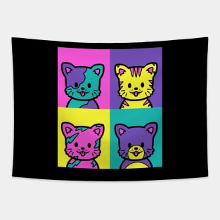 Cat Warhol Pop Art by Tobe Fonseca Tapestry