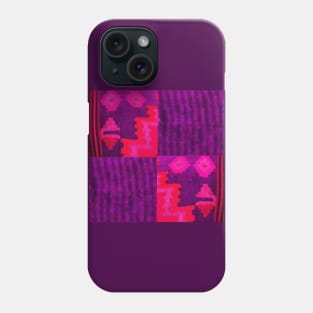 purple abstract rug pattern, abstract art, antique rug pattern, minimal art, modern art, carpet pattern, For custom orders please DM me. Phone Case