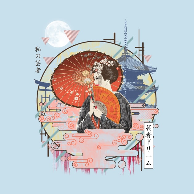 Ukiyo e Geisha by silentOp